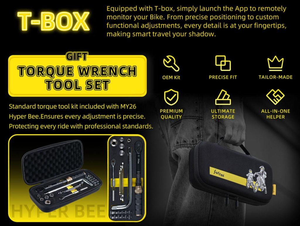 Hyper Bee T-Box connectivity and Sur-Ron app