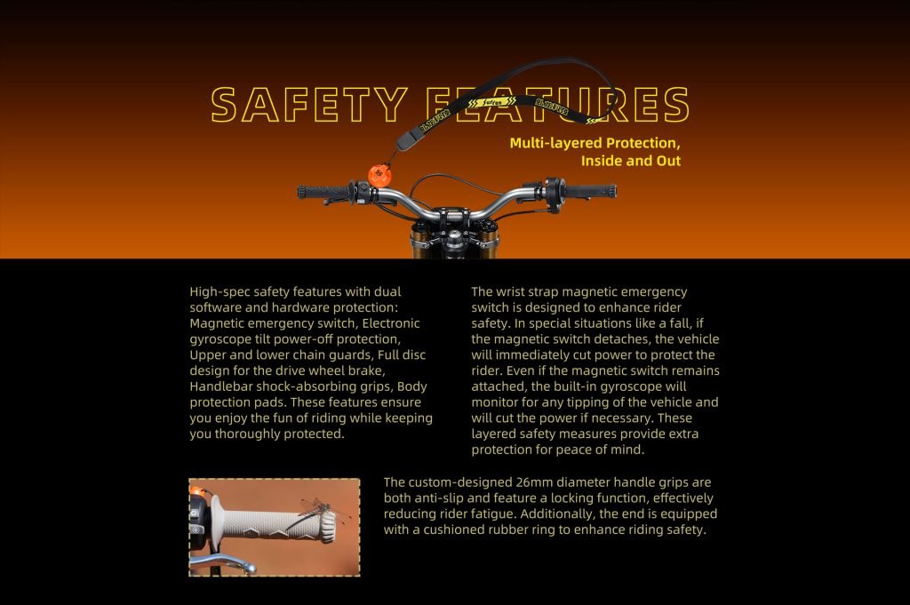 Sur-Ron Hyper Bee rider safety features