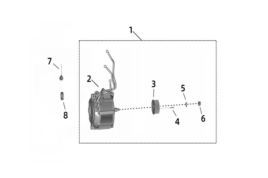 Sur-Ron Ultra Bee Motor detail